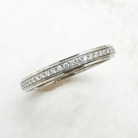 Cartier Damre Full Diamond Platinum Ring 49 - Picture 4 of 9